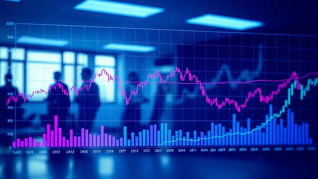 Professional technical graph showing market price fluctuatio